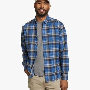 Eddie Bauer Classic Fit flannel button down Med